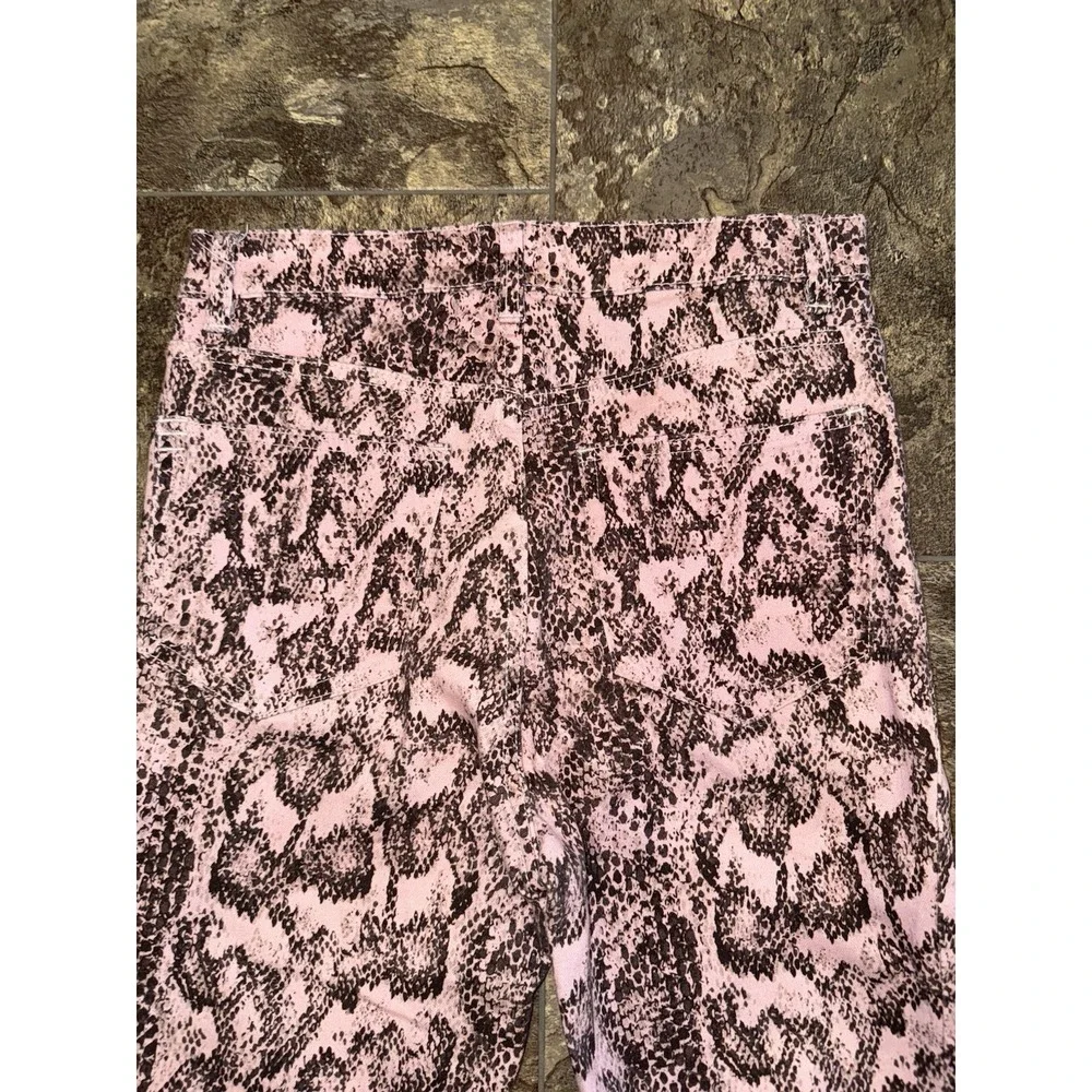 Snake Print Pink BDG Twig High-Rise Skinny Jeans Women Size 27 Urban‎ Outfitters